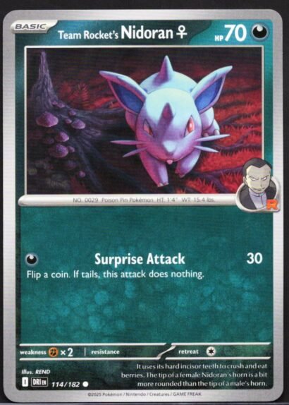 Pokémon Trading Card Game Team Rocket's Nidoran