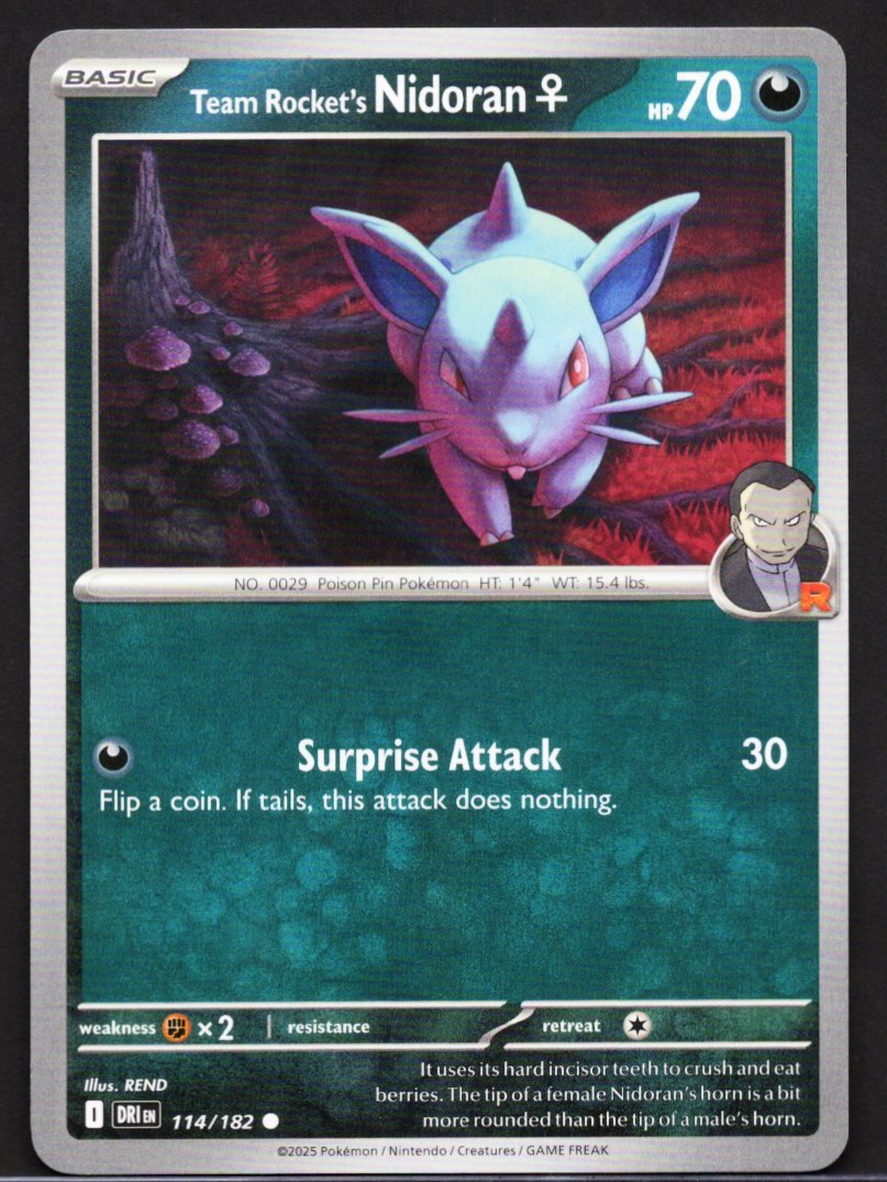 Pokémon Trading Card Game Team Rocket's Nidoran