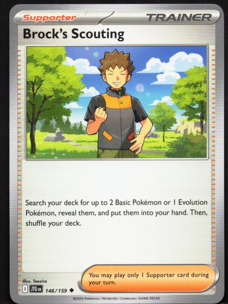 Pokémon Trading Card Game Brock's Scouting
