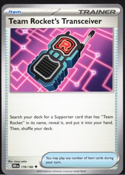 Pokémon Trading Card Game Team Rocket's Transceiver