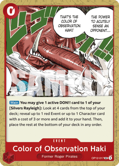 One Piece Card Game Color of Observation Haki