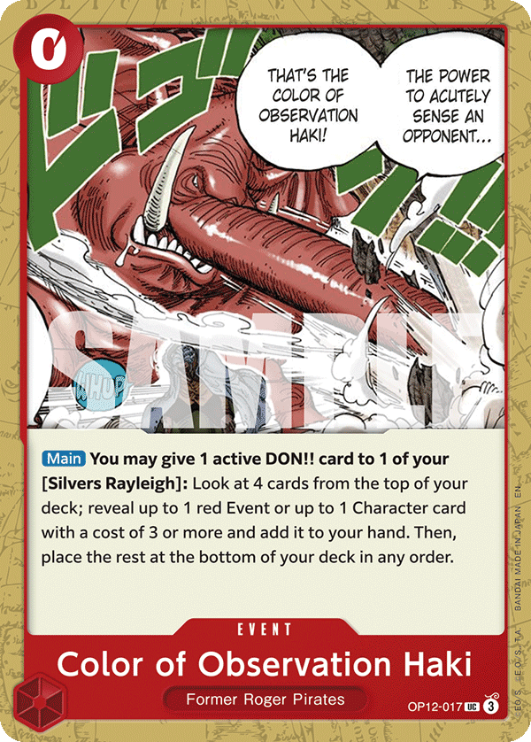 One Piece Card Game Color of Observation Haki