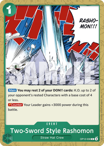 One Piece Card Game Two-Sword Style Rashomon