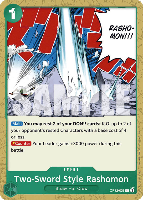 One Piece Card Game Two-Sword Style Rashomon
