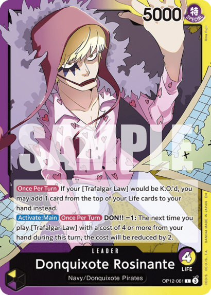 One Piece Card Game Donquixote Rosinante
