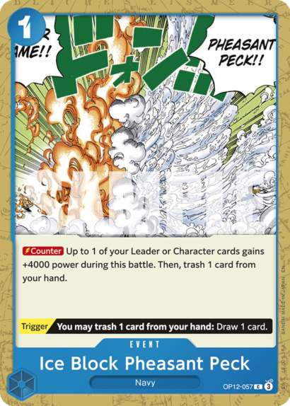 One Piece Card Game Ice Block Pheasant Peck