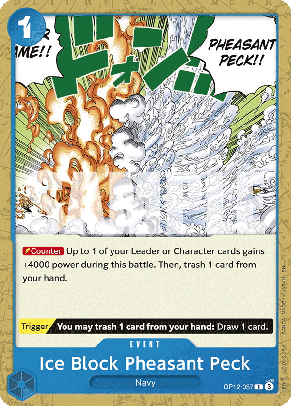 One Piece Card Game Ice Block Pheasant Peck