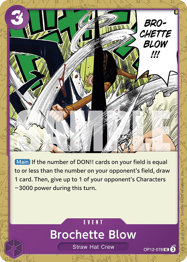 One Piece Card Game Brochette Blow