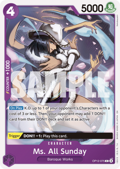 One Piece Card Game Ms. All Sunday