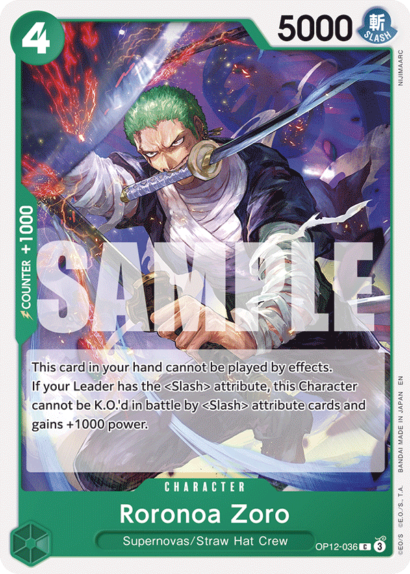 One Piece Card Game Roronoa Zoro