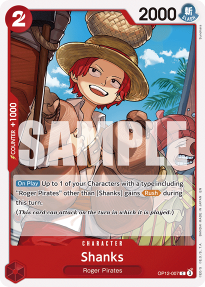 One Piece Card Game Shanks