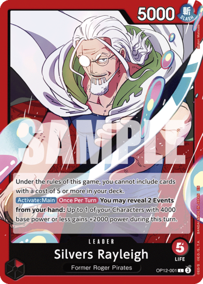 One Piece Card Game Silvers Rayleigh
