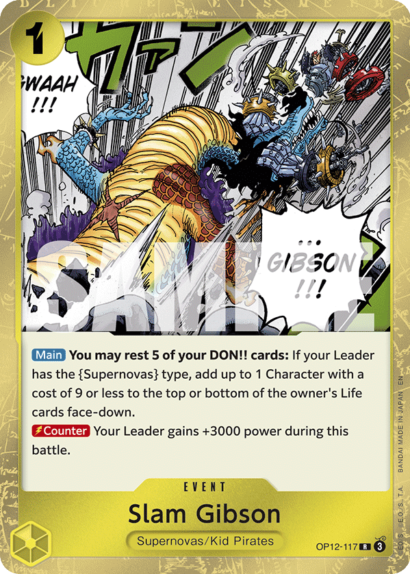 One Piece Card Game Slam Gibson
